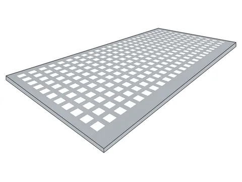 Edelstahl 1.4301 Lochblech QG 8-12 – Werkstoffillustration